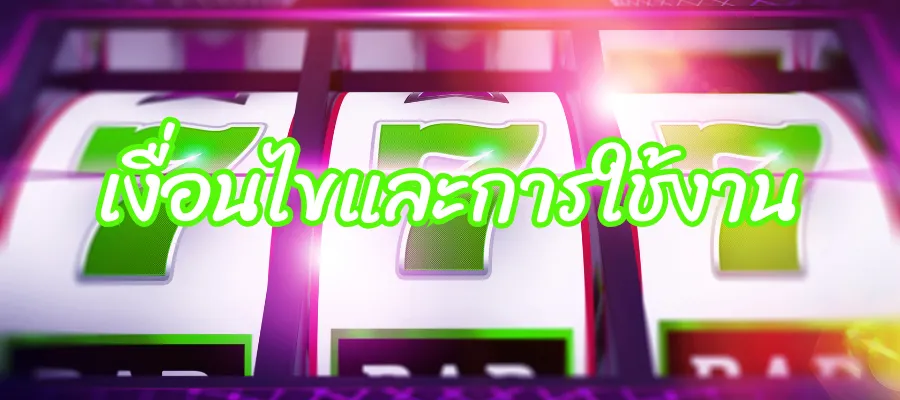 เงื่อนไขและการใช้งาน 1 เงื่อนไขและการใช้งาน